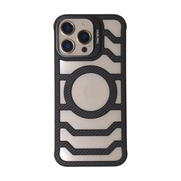 Frameless Carbon Fiber Texture Polycarbonte Camera Stand Case