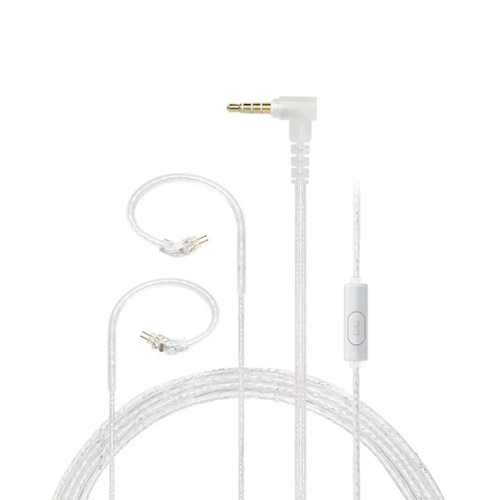 Jcally PJ2+ Silver Plated Upgrade Cable wire 5N OFC Oxygen-free copper Cable with Mic