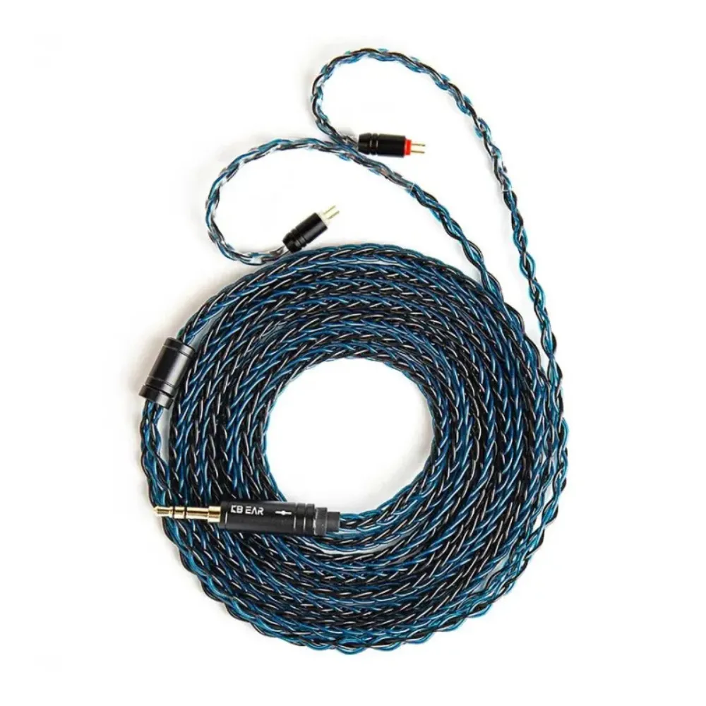 KBEAR ST12 Plus IEM Cable 8 Core Silver-Plated 2M Upgraded Headphone Cable