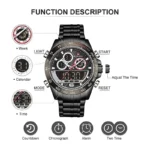 Naviforce 9188 CH - Black - Image 3