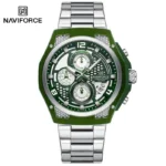 Naviforce 8051 CH - Silver Green - Image 5
