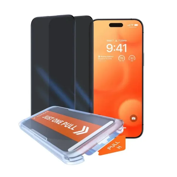 TORRAS GlassGo Privacy Screen Protector for iPhone 16 Pro Max