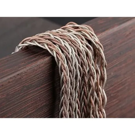 Tripowin C8 8-Core Silver Copper Foil Braided Cable with Microphone (2 pin)