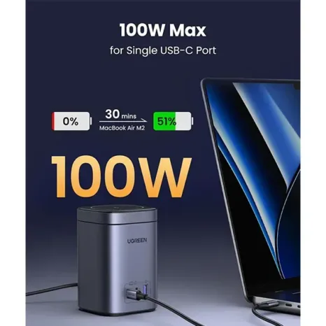 UGREEN CD342 100W 2-in-1 GaN Charging Station