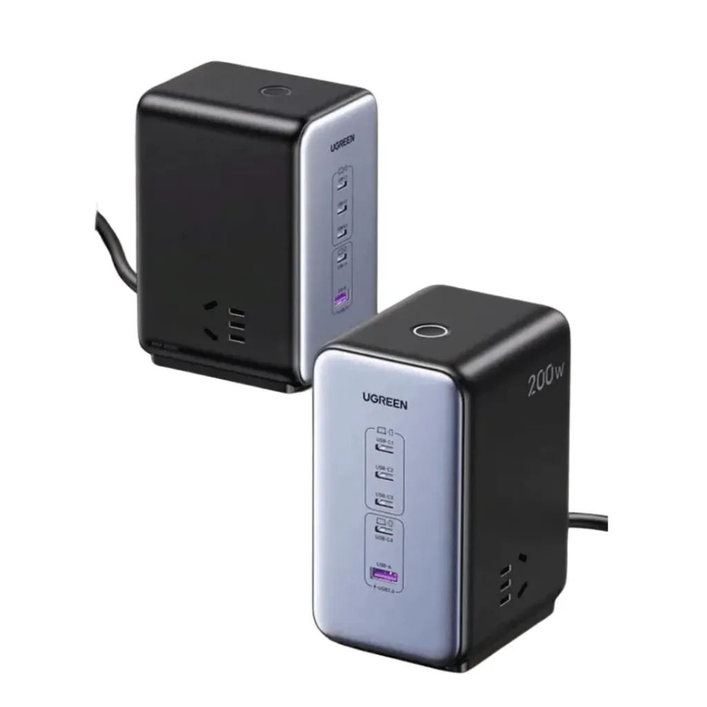 UGREEN S780 GaN 200W 7 in 1 Smart Charging Station (5 Charging Ports 4C + 1A and 2 AC) 25767