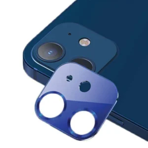 USAMS US-BH703 Metal Camera Lens Glass Film for iPhone 12 – Blue
