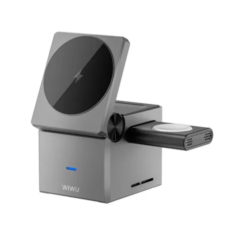 WiWU Wi-W030 Small Square 3 in 1 Wireless Charger
