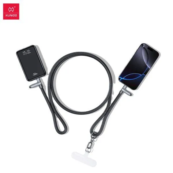 Xundd Crossbody Lanyard Built-in Type-C to Type-C Cable – 240W
