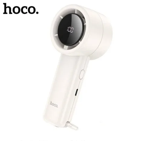 Hoco HX63 Portable Handheld Rechargeable Fan - White