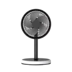 P6 Portable Desktop Fan with LED - Black