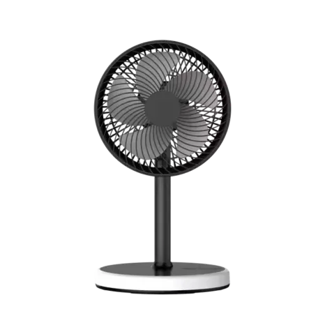 P6 Portable Desktop Fan with LED - Black