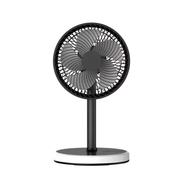 P6 Portable Desktop Fan with LED - Black