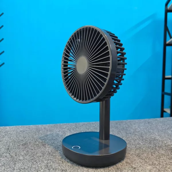 JP-F05 USB Rechargeable Desk Fan 5W 4000mAh - Black