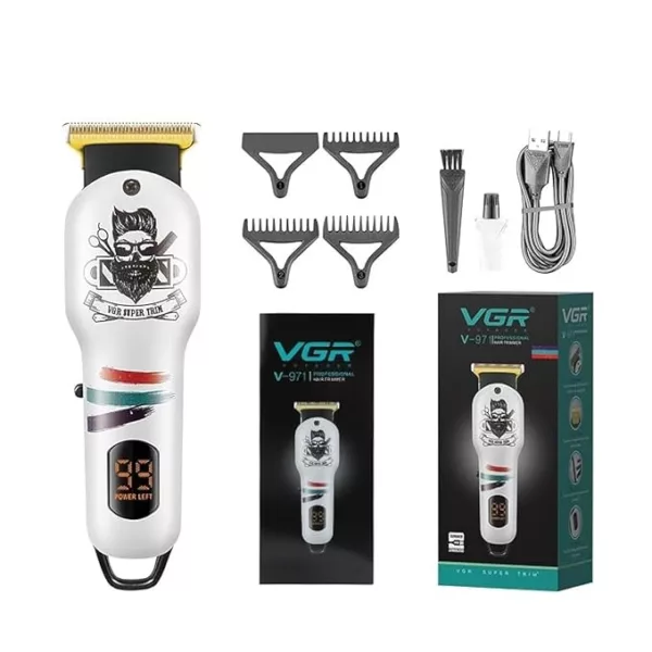 VGR V-971 Professional Hair Trimmer - White