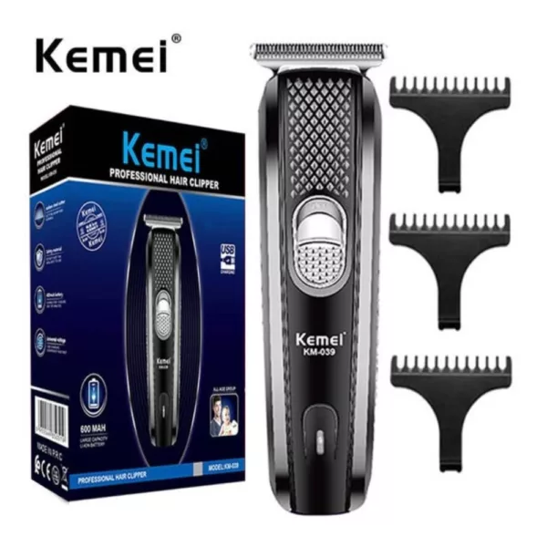 Kemei KM-039 Professional Hair Clipper - Black