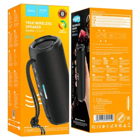 Hoco HC16 Bluetooth Speaker - Black - Image 4